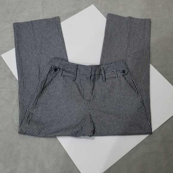Straight Leg Pinstriped Denim Pants *Size 10P - Picture 2 of 7